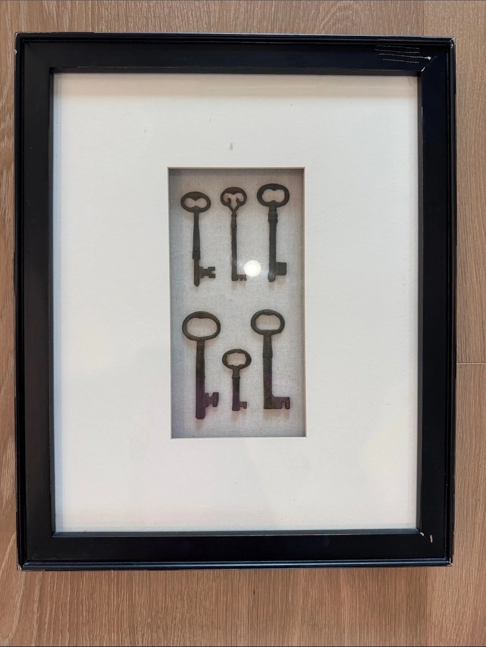 Pottery Barn Black Framed Key Collage